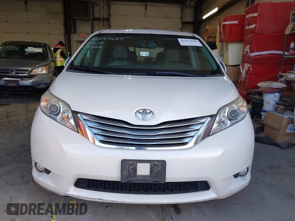 2011 Toyota Sienna XLE AAS with VIN 5TDYK3DC9BS091563, listed as a IAAI auction lot 41393689 with 229,663 mi miles and . Bid and sale history available at DreamBid. Image 13.