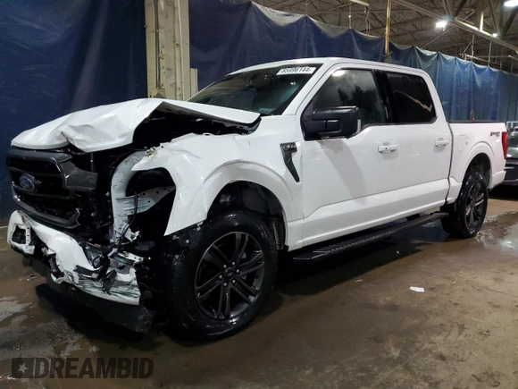 2021 Ford F-150 XL with VIN 1FTFW1E88MFA57935, listed as a Copart auction lot 85996144 with 33,058 mi miles and Salvage Title. Bid and sale history available at carsss.com. Image 1.