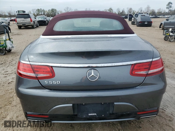 2017 Mercedes-Benz S 550 with VIN WDDXK8CB6HA022245, listed as a Copart auction lot 41461915 with Not Provided miles and Non Repairable. Bid and sale history available at DreamBid. Image 6.