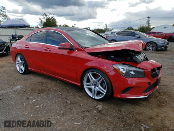 2019 Mercedes-Benz CLA 250 with VIN WDDSJ4GB7KN767215, listed as a Copart auction lot 72575703 with 58,953 mi miles and . Bid and sale history available at DreamBid. Image 4.