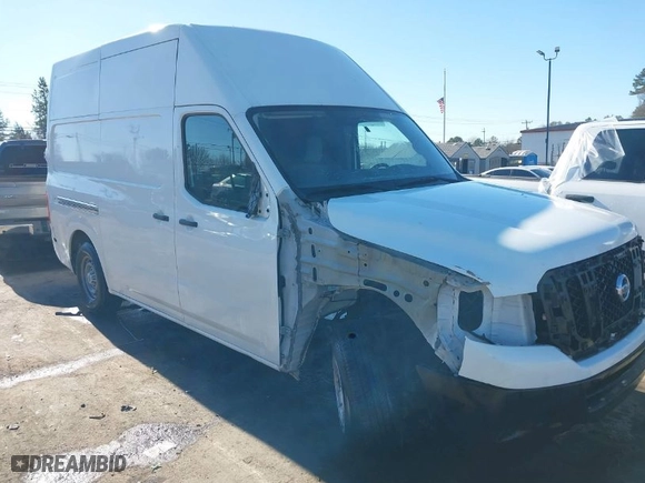2020 Nissan NV Cargo SV with VIN 1N6BF0LY2LN804118, listed as a IAAI auction lot 41428353 with 111,941 mi miles. Bid and sale history available at carsss.com. Image 1.