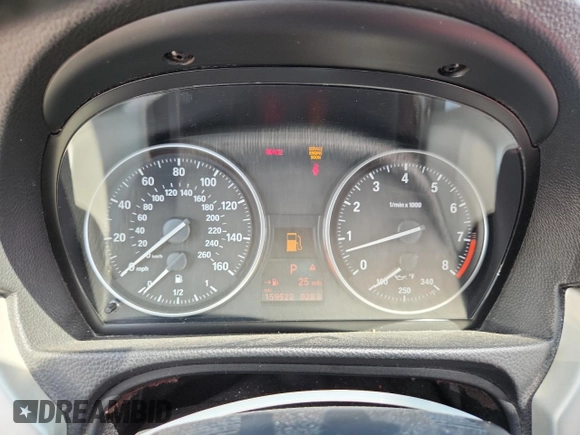 2008 BMW 3 Series 328i with VIN WBAWR33598P153209, listed as a Copart auction lot 64096315 with 159,522 mi miles and Salvage title. Bid and sale history available at DreamBid. Image 9.