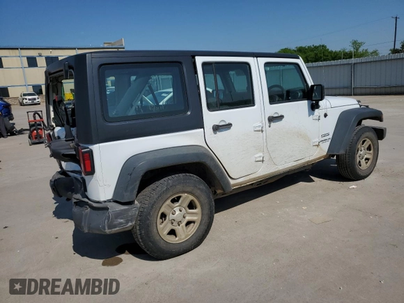 2016 Jeep Wrangler Unlimited Sport RHD z VIN 1C4BJWKG1GL294195, wystawiony jako Copart lot #51274185 z przebiegiem 135 720 mil mil oraz Szkoda całkowita • Salvage title. Historia ofert i sprzedaży dostępna na DreamBid. Obrazek 2.