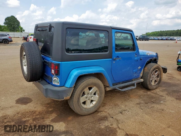 2014 Jeep Wrangler Sport z VIN 1C4AJWAG9EL235728, wystawiony jako Copart lot #59514355 z przebiegiem 66 928 mil mil oraz Szkoda całkowita • Salvage title. Historia ofert i sprzedaży dostępna na DreamBid. Obrazek 3.