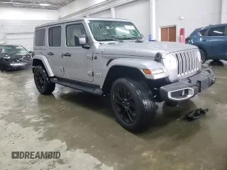 2021 Jeep Wrangler Unlimited Sahara with VIN 1C4JJXP65MW682462, listed as a Copart auction lot 58673385 with 38,714 mi miles and Salvage title. Bid and sale history available at DreamBid. Image 13.