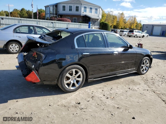 2005 Infiniti G35 Sedan with VIN JNKCV51FX5M300450, listed as a Copart auction lot 75651744 with 163,680 mi miles and Clean Title. Bid and sale history available at carsss.com. Image 3.