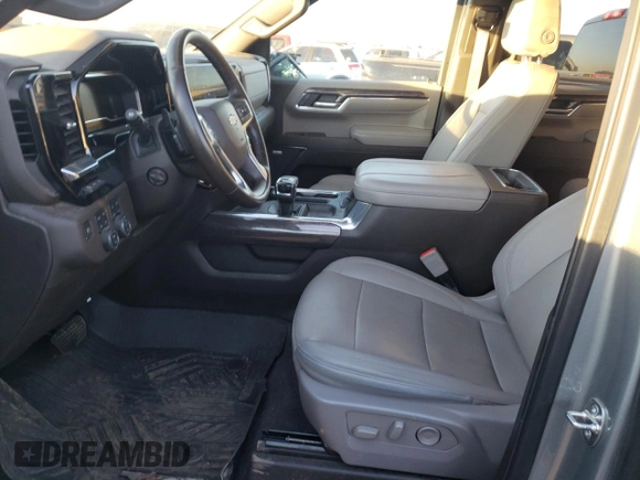 2024 Chevrolet Silverado 1500 LTZ with VIN 1GCUDGE8XRZ155256, listed as a Copart auction lot 79850884 with 33,328 mi miles and Salvage Title. Bid and sale history available at DreamBid. Image 7.