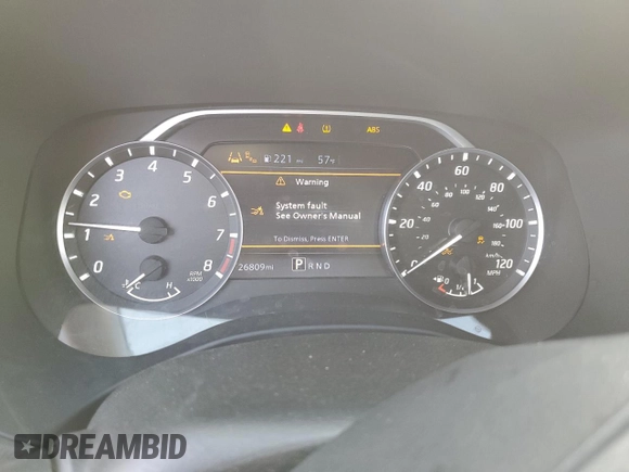 2022 Nissan Frontier Pro-X with VIN 1N6ED1EJ8NN609250, listed as a Copart auction lot 45969325 with 26,809 mi miles and Salvage title. Bid and sale history available at DreamBid. Image 9.
