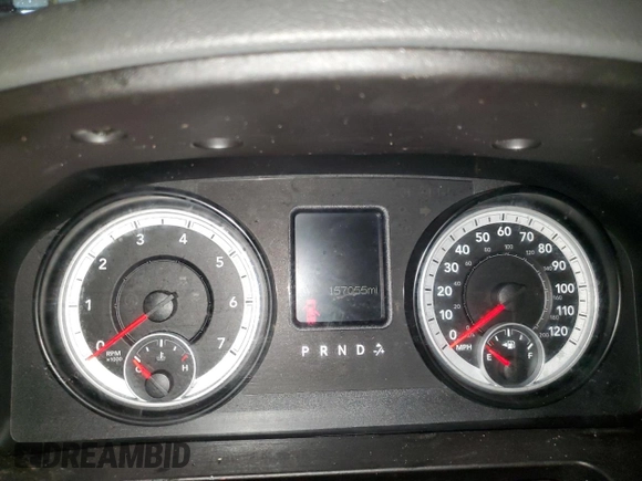 2014 Ram 1500 Express with VIN 1C6RR6KT8ES114385, listed as a Copart auction lot 46470885 with 157,055 mi miles and Salvage Title. Bid and sale history available at carsss.com. Image 9.