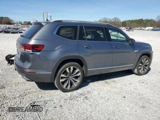 2022 Volkswagen Atlas SEL Premium R-Line with VIN 1V2FR2CA1NC501595, listed as a Copart auction lot 47357345 with 47,354 mi miles and Salvage title. Bid and sale history available at DreamBid. Image 3.