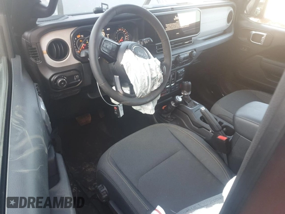 2025 Jeep Wrangler Sport z VIN 1C4PJXAN8SW509817, wystawiony jako Copart lot #42943945 z przebiegiem 178 mil mil oraz Szkoda całkowita • Salvage title. Historia ofert i sprzedaży dostępna na DreamBid. Obrazek 8.