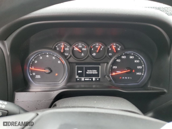 2019 Chevrolet Silverado 1500 Custom Trail Boss with VIN 3GCPYCEF1KG134620, listed as a Copart auction lot 81523704 with 46,661 mi miles and Salvage Title. Bid and sale history available at carsss.com. Image 9.