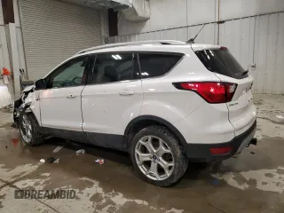 2019 Ford Escape Titanium with VIN 1FMCU9J94KUA02845, listed as a Copart auction lot 52096895 with 69,689 mi miles and Salvage Title. Bid and sale history available at carsss.com. Image 2.