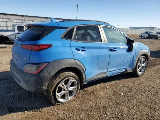 2022 Hyundai Kona SEL with VIN KM8K6CAB8NU922987, listed as a Copart auction lot 43413165 with 44,362 mi miles and Salvage Title. Bid and sale history available at DreamBid. Image 3.