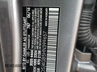 2017 Mercedes-Benz CLA 250 with VIN WDDSJ4GB5HN399657, listed as a Copart auction lot 54274123 with 66,036 mi miles and . Bid and sale history available at DreamBid. Image 12.