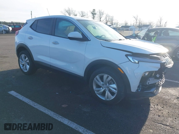 2024 Buick Encore GX Preferred with VIN KL4AMCSL1RB196043, listed as a IAAI auction lot 41131649 with 7,122 mi miles and . Bid and sale history available at DreamBid. Image 1.