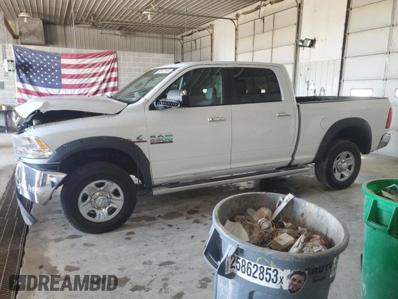 2015 Ram 2500 SLT with VIN 3C6UR5DL1FG573719, listed as a Copart auction lot 56187795 with 200,534 mi miles and Salvage title. Bid and sale history available at DreamBid. Image 1.