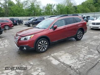 2015 Subaru Outback Limited z VIN 4S4BSANC4F3292704, wystawiony jako Copart lot #56632035 z przebiegiem 117 340 mil mil oraz Szkoda całkowita • Salvage title. Historia ofert i sprzedaży dostępna na DreamBid. Obrazek 1.