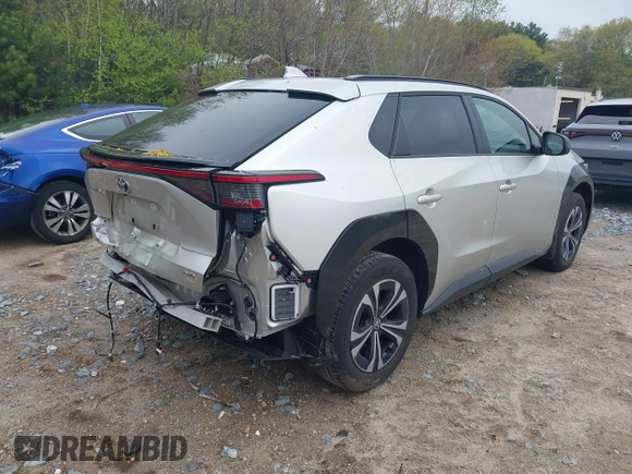 2024 Toyota bZ4X XLE with VIN JTMABACA2RA070129, listed as a IAAI auction lot 42158861 with 12,269 mi miles and . Bid and sale history available at DreamBid. Image 4.