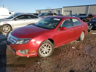 2012 Ford Fusion SEL with VIN 3FAHP0JG1CR265885, listed as a Copart auction lot 48516675 with 142,258 mi miles and Salvage Title. Bid and sale history available at DreamBid. Image 1.