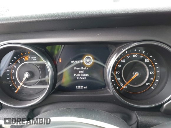 2022 Jeep Wrangler Willys Sport with VIN 1C4GJXAN7NW252931, listed as a IAAI auction lot 40972143 with 12,823 mi miles and . Bid and sale history available at DreamBid. Image 7.