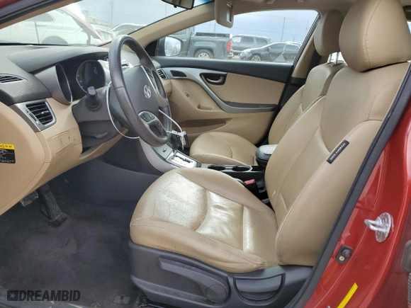 2011 Hyundai Elantra Ltd with VIN KMHDH4AE9BU151714, listed as a Copart auction lot 89160755 with 53,059 mi miles and Salvage Title. Bid and sale history available at carsss.com. Image 7.