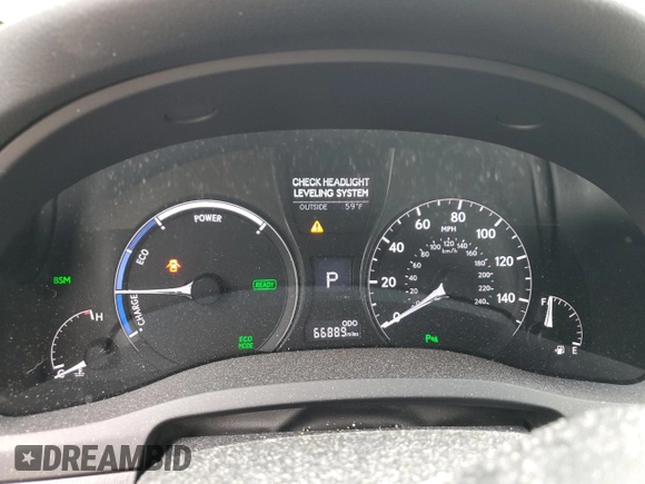 2013 Lexus RX 450h with VIN JTJBC1BA8D2452278, listed as a Copart auction lot 60885815 with 66,889 mi miles and Salvage title. Bid and sale history available at DreamBid. Image 9.
