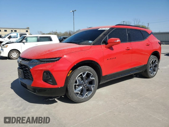 2021 Chevrolet Blazer RS с VIN 3GNKBERS8MS523082, выставлен на аукционе Copart как лот 49417815 с пробегом 46 215 миль миль и Чистый • Clean title. История ставок и продаж доступна на DreamBid. Изображение 1.