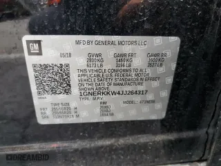 2018 Chevrolet Traverse Premier with VIN 1GNERKKW4JJ264317, listed as a Copart auction lot 47233215 with 101,721 mi miles and Salvage Title. Bid and sale history available at carsss.com. Image 13.