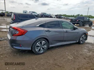 2018 Honda Civic EX-T with VIN JHMFC1F35JX018879, listed as a Copart auction lot 58633655 with 129,906 mi miles and Salvage title. Bid and sale history available at DreamBid. Image 3.