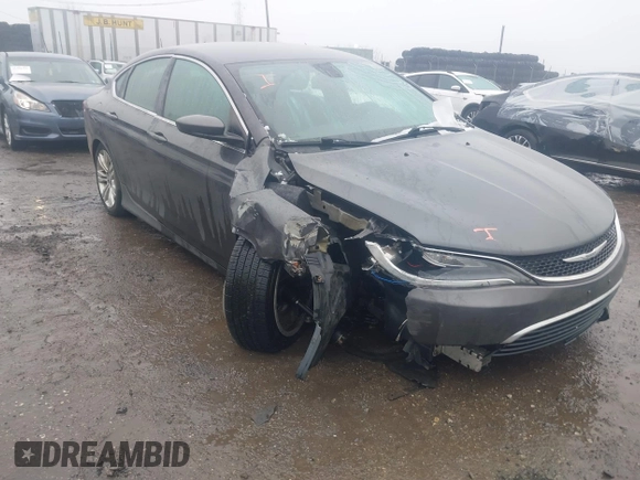2015 Chrysler 200 Limited with VIN 1C3CCCAB0FN754117, listed as a IAAI auction lot 41521341 with 1 mi miles. Bid and sale history available at carsss.com. Image 6.