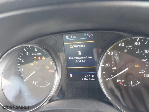 2018 Nissan Rogue S with VIN KNMAT2MT7JP503237, listed as a IAAI auction lot 41728333 with 71675 miles. Bid and sale history available at carsss.com. Image 7.