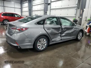 2018 Hyundai Sonata Hybrid SE with VIN KMHE24L37JA082376, listed as a Copart auction lot 76261834 with 97,486 mi miles and Salvage Title. Bid and sale history available at carsss.com. Image 3.