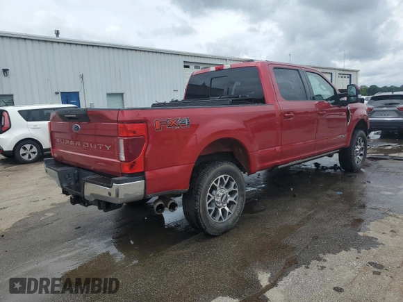 2021 Ford F-250 XL with VIN 1FT7W2BT2MEC56357, listed as a Copart auction lot 58134025 with 112,357 mi miles and Salvage title. Bid and sale history available at DreamBid. Image 3.