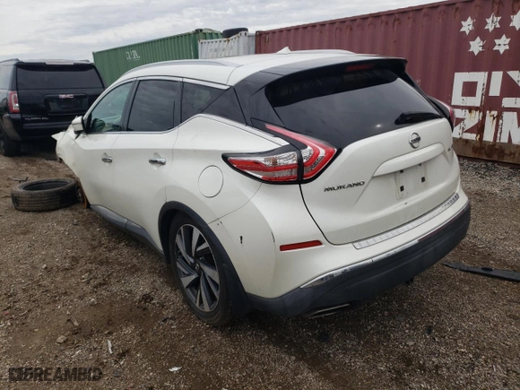 2015 Nissan Murano Platinum with VIN 5N1AZ2MG3FN211374, listed as a Copart auction lot 72169084 with 139,291 mi miles and Salvage Title. Bid and sale history available at carsss.com. Image 2.