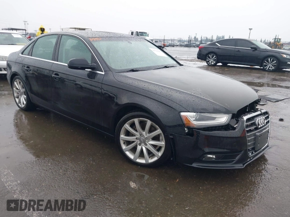 2013 Audi A4 Premium Plus with VIN WAUFFAFL1DN030548, listed as a IAAI auction lot 41523842 with 60,011 mi miles. Bid and sale history available at carsss.com. Image 1.