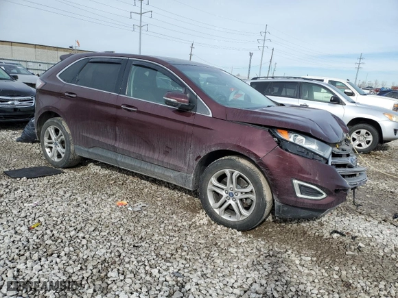 2017 Ford Edge Titanium with VIN 2FMPK4K87HBC40185, listed as a Copart auction lot 43130505 with 118,899 mi miles and Salvage Title. Bid and sale history available at carsss.com. Image 4.