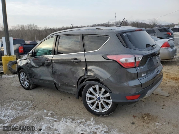 2017 Ford Escape Titanium with VIN 1FMCU0J95HUD65062, listed as a Copart auction lot 88750795 with 89,751 mi miles and Non Repairable. Bid and sale history available at carsss.com. Image 2.