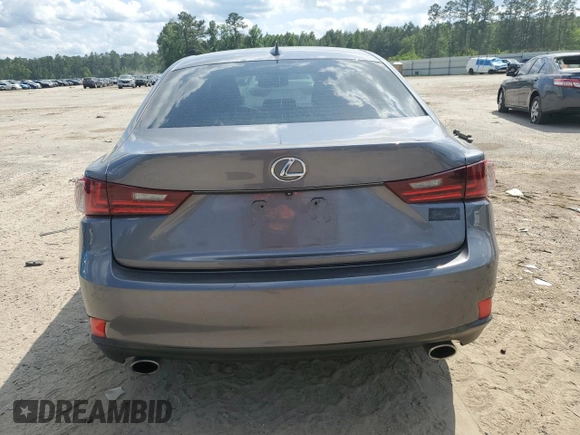 2015 Lexus IS 250 with VIN JTHBF1D20F5063134, listed as a Copart auction lot 54913825 with 123,287 mi miles and Salvage title. Bid and sale history available at DreamBid. Image 6.