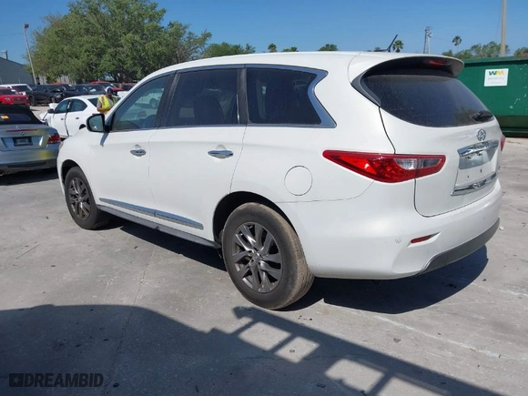 2013 Infiniti JX35 with VIN 5N1AL0MN3DC313190, listed as a IAAI auction lot 41815666 with 169,023 mi miles. Bid and sale history available at carsss.com. Image 3.