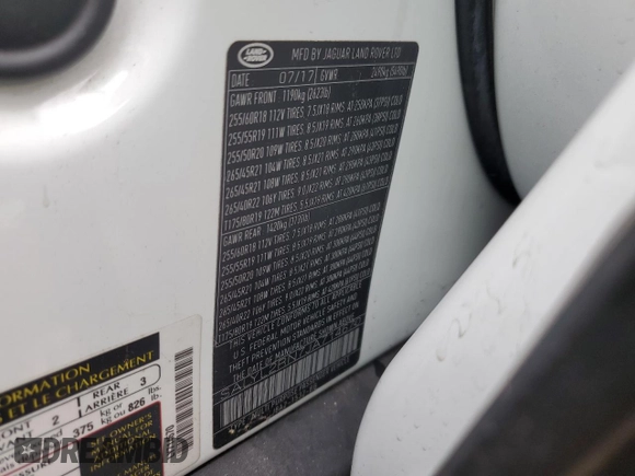 2018 Land Rover Range Rover Velar R-Dynamic SE z VIN SALYL2RN7JA714670, wystawiony jako Copart lot #69160794 z przebiegiem 51 608 mil mil oraz Szkoda całkowita • Salvage title. Historia ofert i sprzedaży dostępna na DreamBid. Obrazek 14.