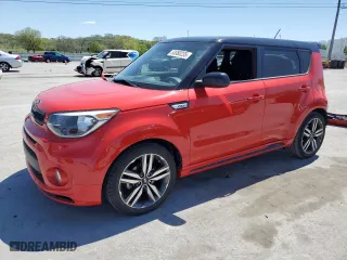 2019 Kia Soul + with VIN KNDJP3A54K7666882, listed as a Copart auction lot 53380235 with 91,946 mi miles and Salvage Title. Bid and sale history available at carsss.com. Image 1.