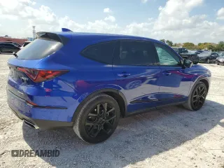 2023 Acura MDX w/A-Spec Package with VIN 5J8YE1H08PL008405, listed as a Copart auction lot 51647325 with 19,785 mi miles and Salvage Title. Bid and sale history available at carsss.com. Image 3.