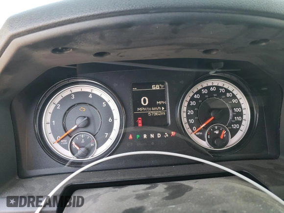 2021 Ram 1500 Classic Tradesman with VIN 1C6RR6FT4MS563927, listed as a Copart auction lot 76376334 with 57,962 mi miles and Salvage Title. Bid and sale history available at carsss.com. Image 9.