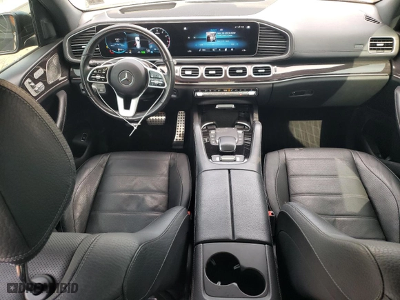 2021 Mercedes-Benz GLS with VIN 4JGFF8GE7MA407690, listed as a Copart auction lot 70605894 with 47,307 mi miles and Salvage Title. Bid and sale history available at carsss.com. Image 8.