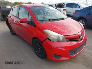 2014 Toyota Yaris L with VIN JTDKTUD37ED581394, listed as a IAAI auction lot 41566897 with 123,735 mi miles. Bid and sale history available at carsss.com. Image 1.
