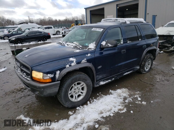 2002 Dodge Durango Sport with VIN 1B4HS38N62F206466, listed as a Copart auction lot 83207134 with 154,145 mi miles and Salvage Title. Bid and sale history available at carsss.com. Image 1.
