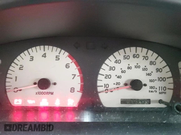 2002 Toyota Tacoma with VIN 5TEVL52N52Z132628, listed as a Copart auction lot 44796245 with 209,480 mi miles and Salvage title. Bid and sale history available at DreamBid. Image 9.