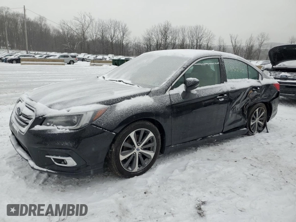 2018 Subaru Legacy Limited with VIN 4S3BNEN66J3021052, listed as a Copart auction lot 43424525 with 89,293 mi miles and Salvage Title. Bid and sale history available at carsss.com. Image 1.