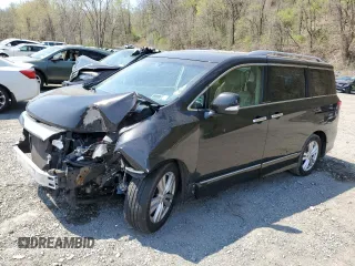 2012 Nissan Quest SL with VIN JN8AE2KP1C9038062, listed as a Copart auction lot 54204935 with 143,667 mi miles and Salvage Title. Bid and sale history available at carsss.com. Image 1.